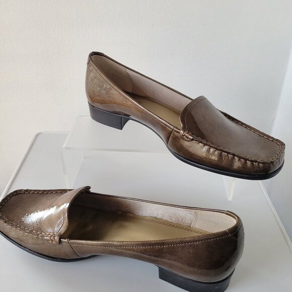 Anne Klein Shoes - Anne Klein Flex Taupe Slip-On Loafers (Size: 8½)
